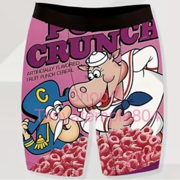 Quick-Dry Men's Novelty Boxer Brief Elastic Underwear Cartoon & Food Print Large - Picture 1 of 10